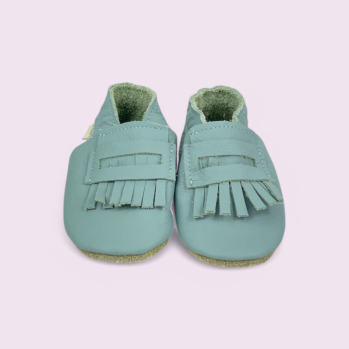Krabbelschuhe Baby - Mokassins / Hellblau - 18/19