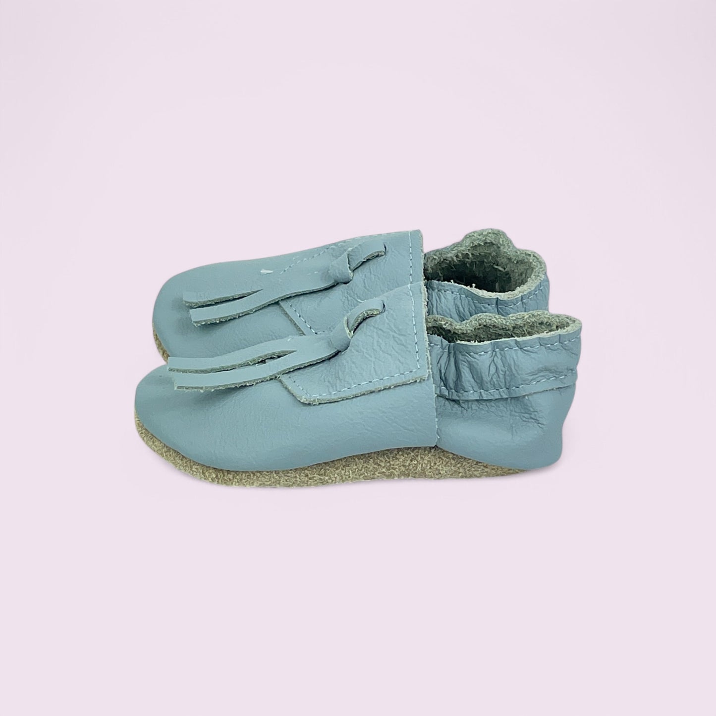 Baby Krabbelschuhe aus Leder