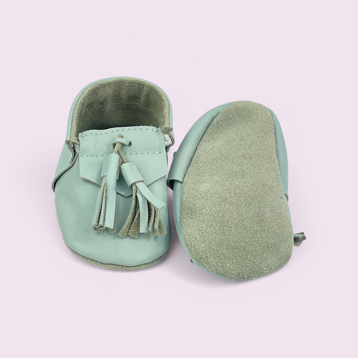 Baby Krabbelschuhe aus Leder