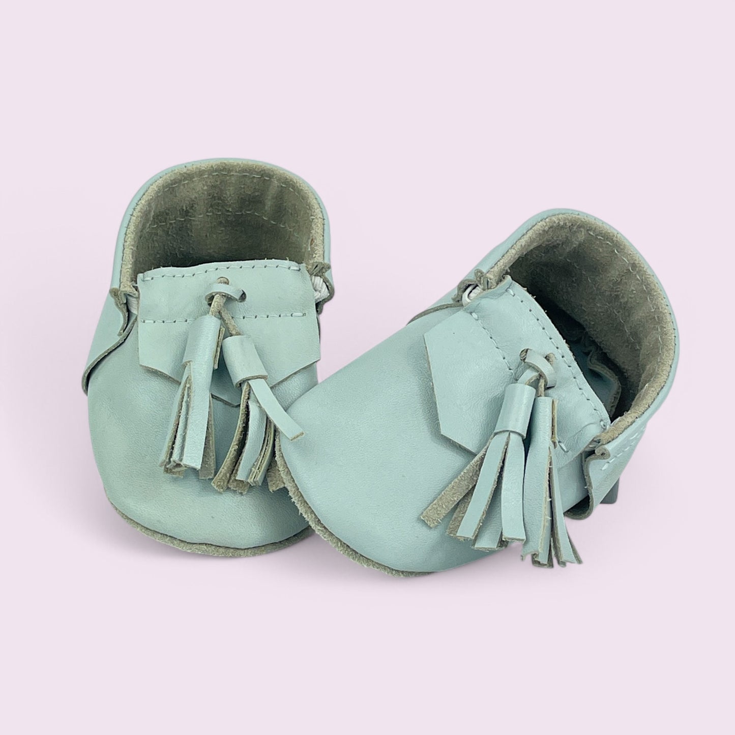 Baby Krabbelschuhe aus Leder