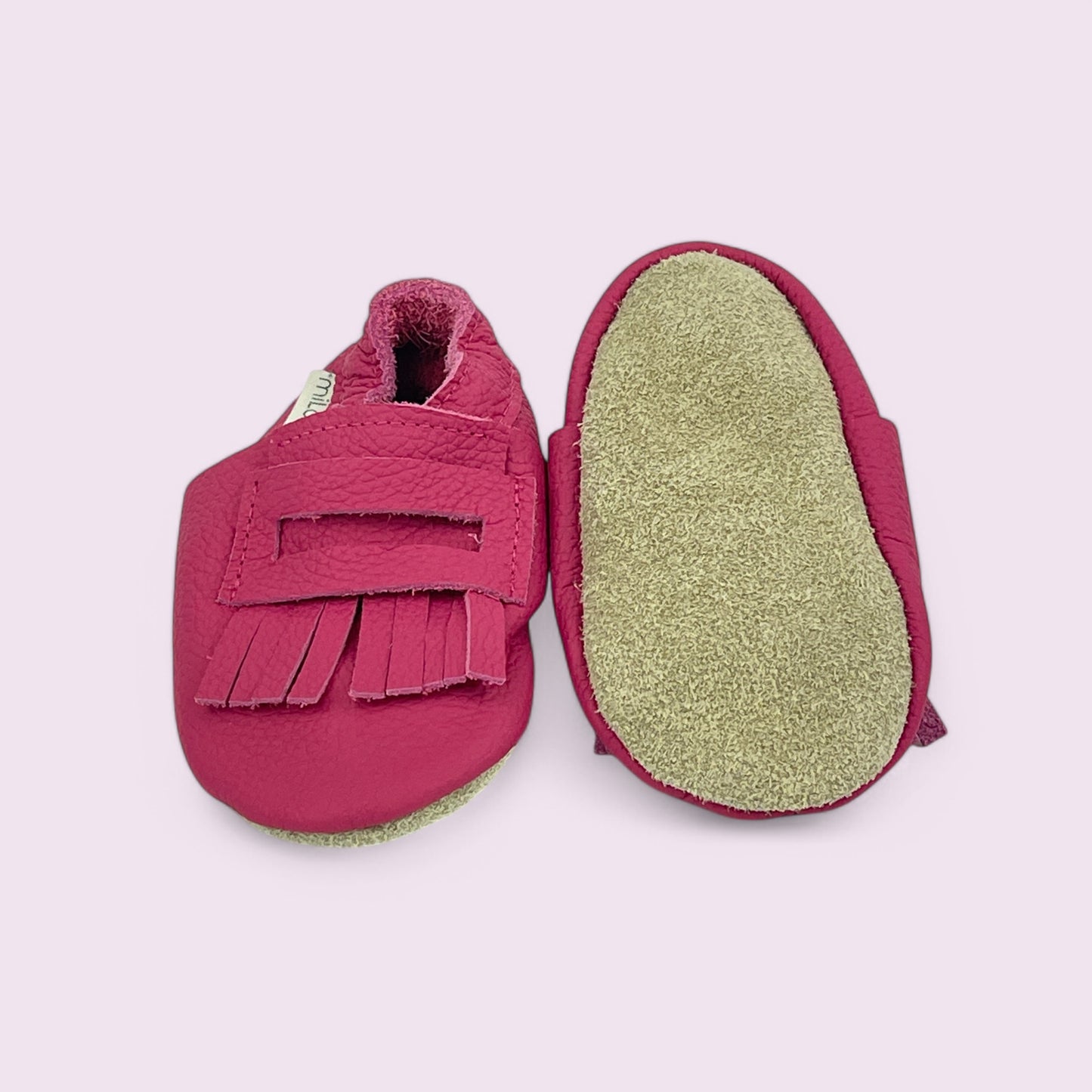 Baby Krabbelschuhe aus Leder