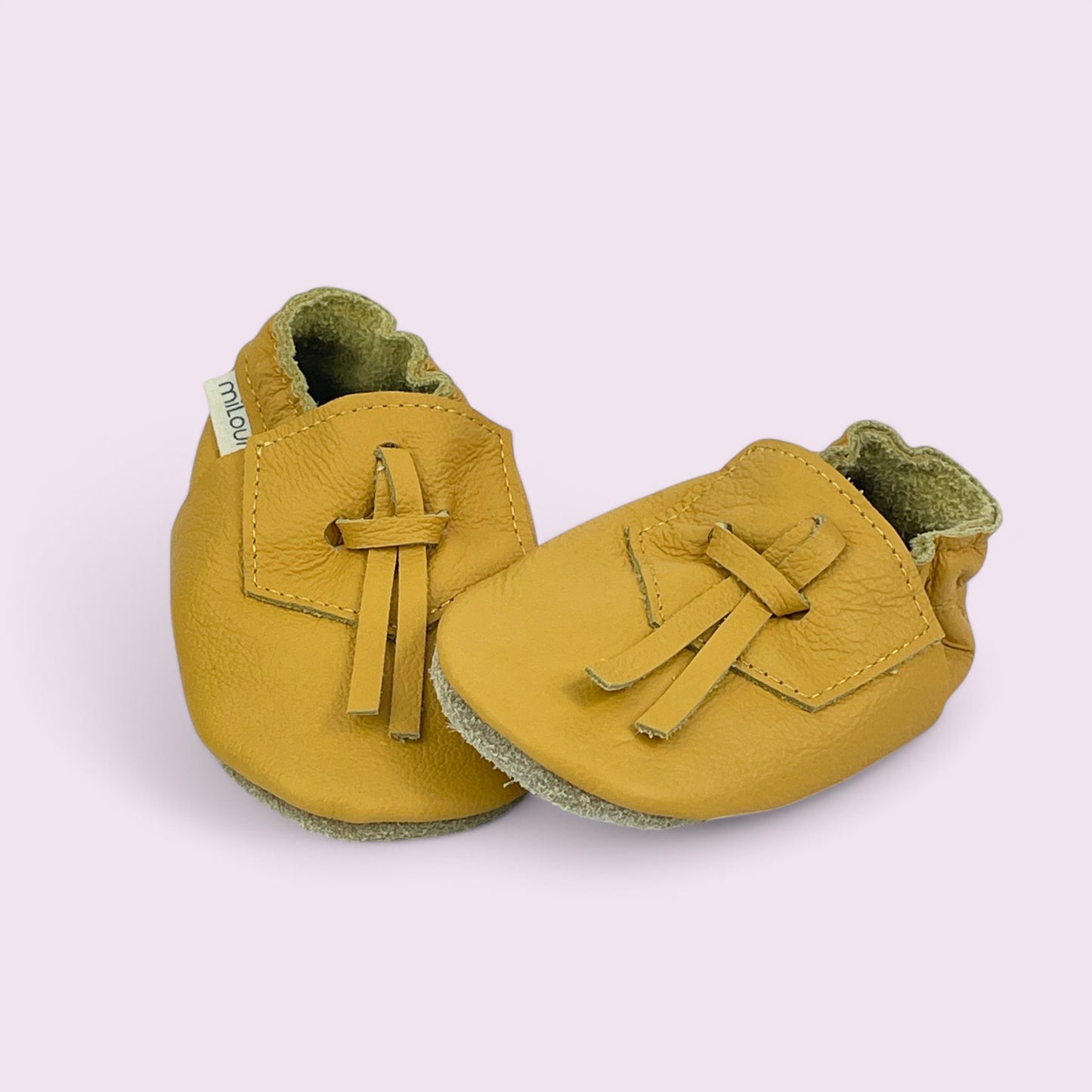 Baby Krabbelschuhe aus Leder