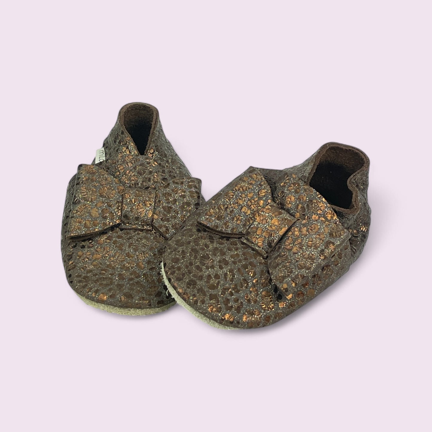 Baby Krabbelschuhe aus Leder