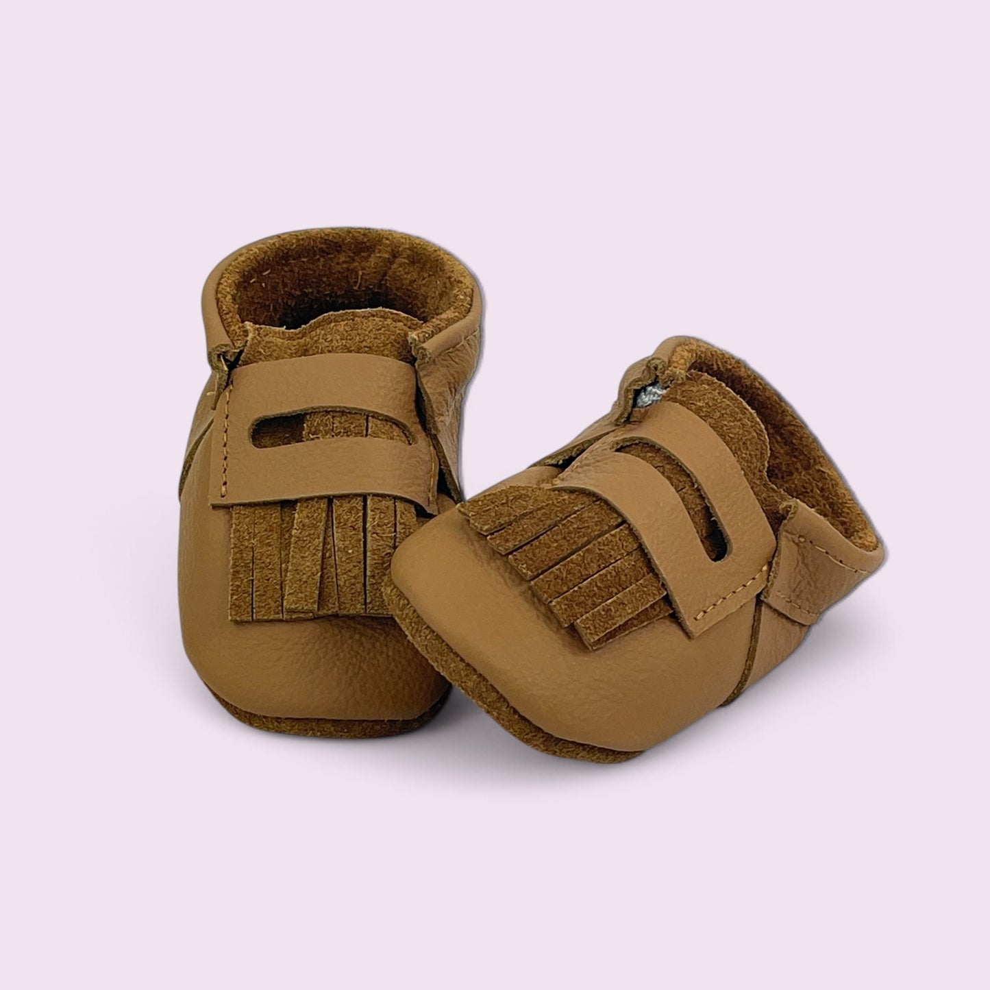 Baby Krabbelschuhe aus Leder