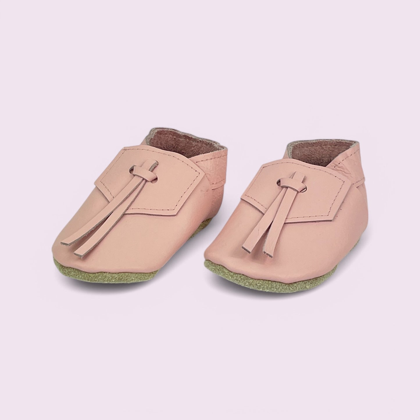 Krabbelschuhe Baby - Bänder / Rosa - 18/19