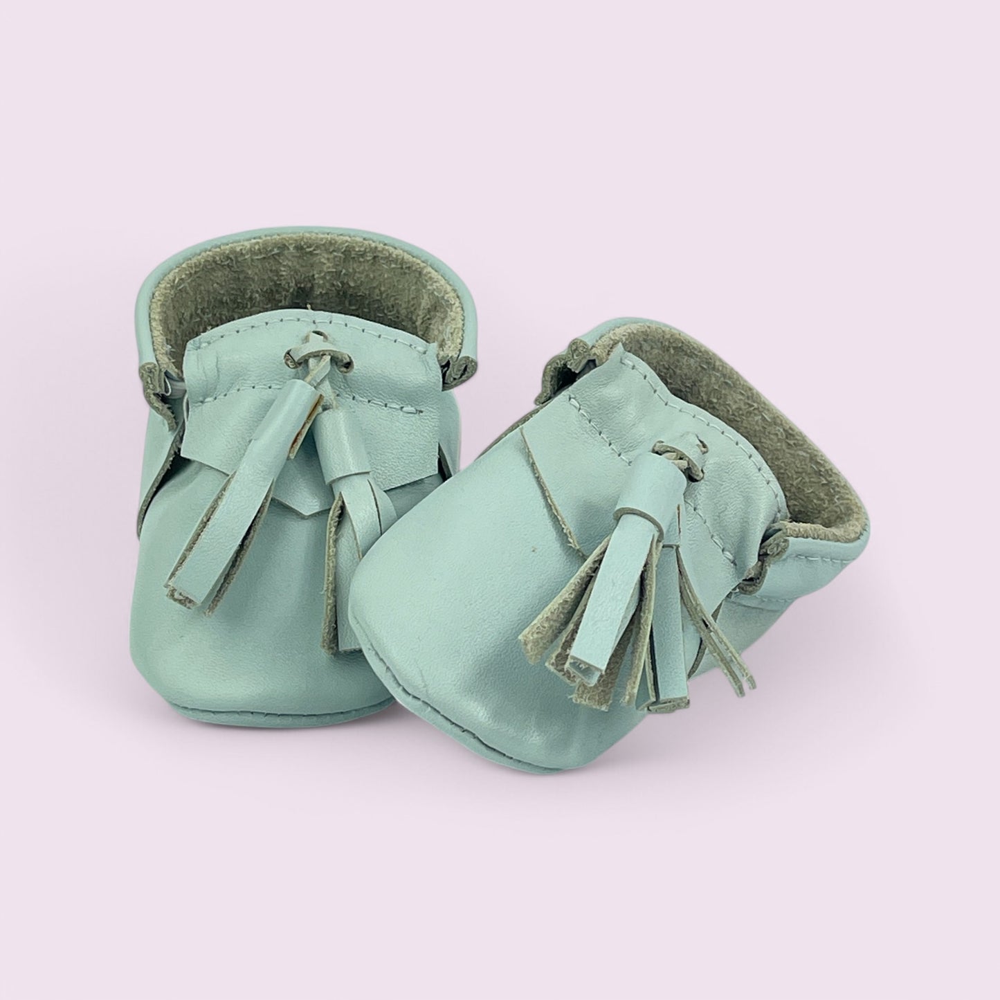Baby Krabbelschuhe aus Leder