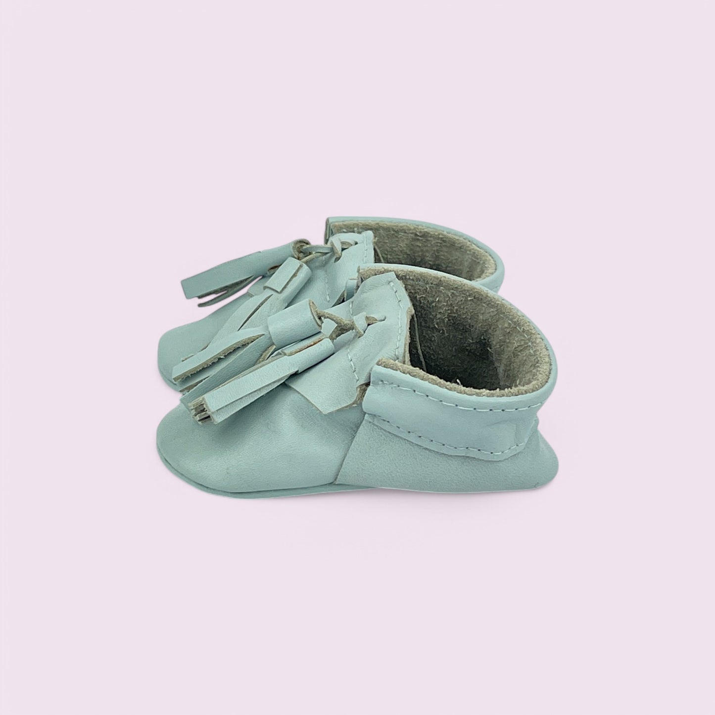 Baby Krabbelschuhe aus Leder
