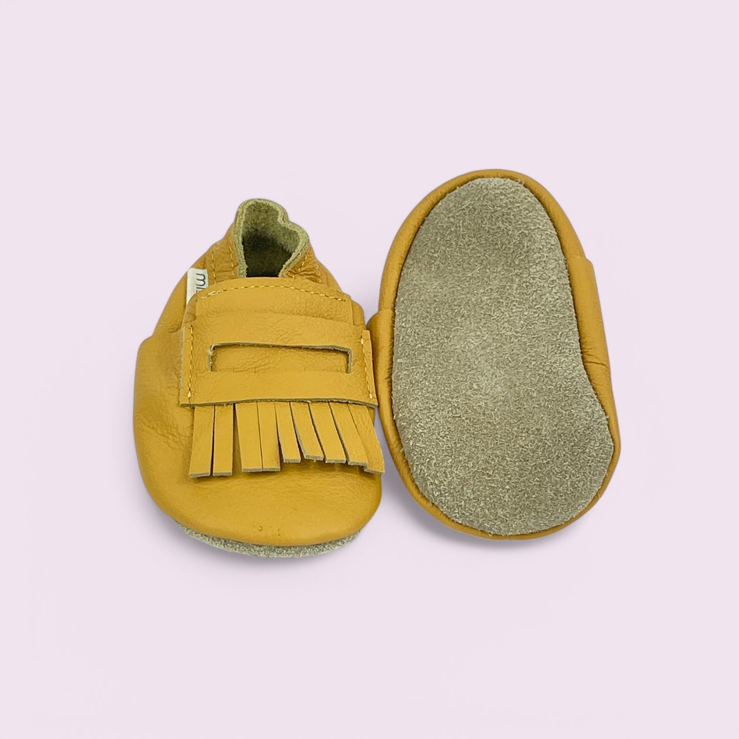 Baby Krabbelschuhe aus Leder