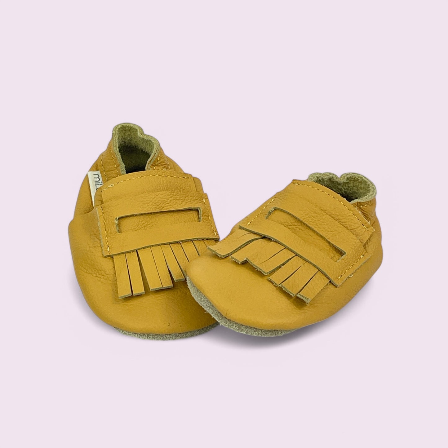 Baby Krabbelschuhe aus Leder