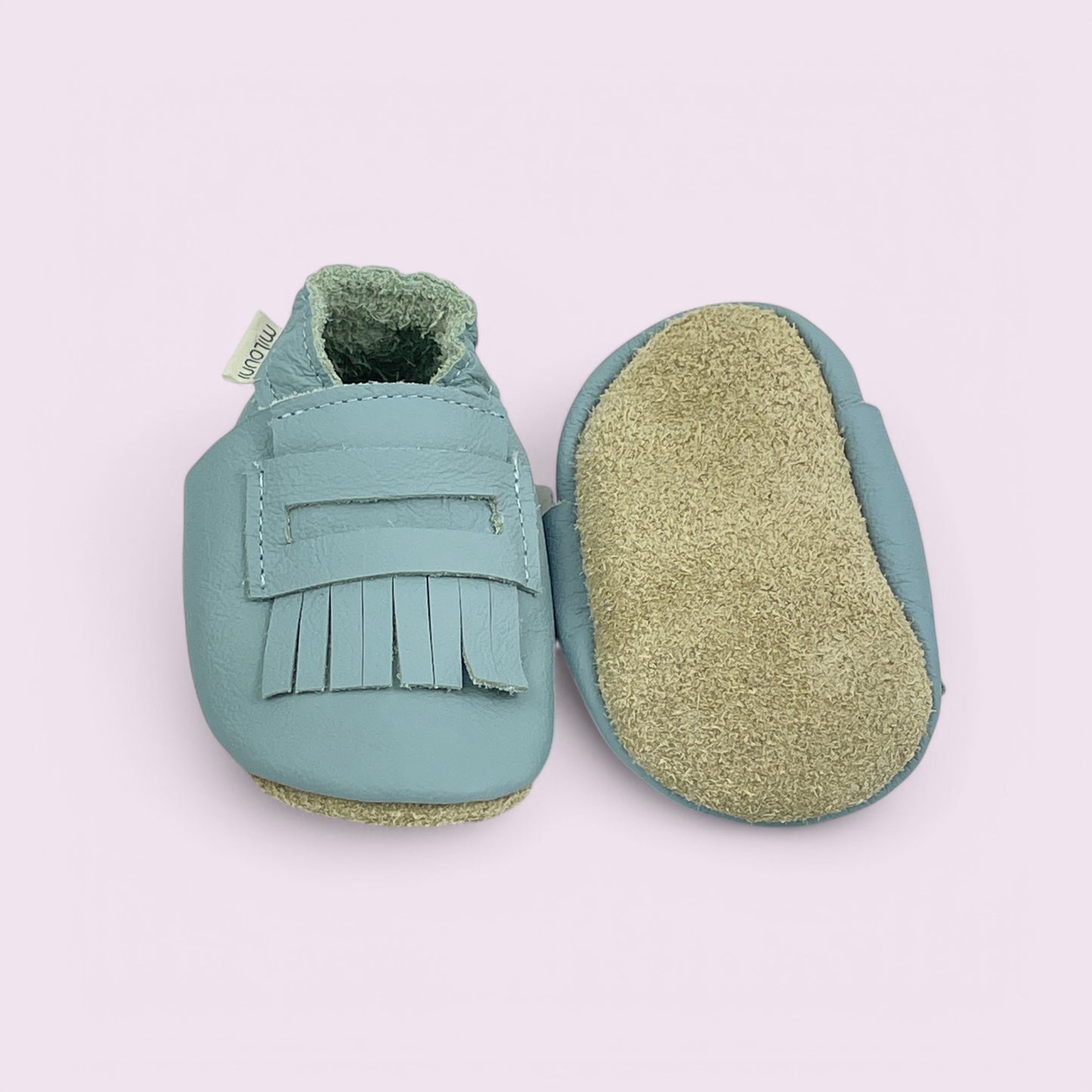 Baby Krabbelschuhe aus Leder