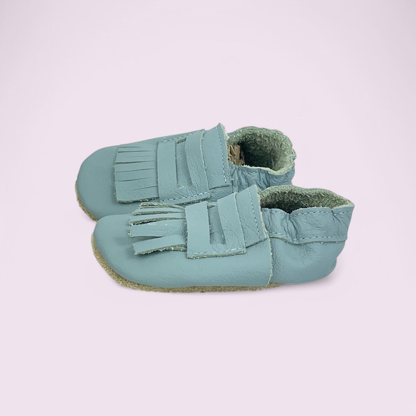 Baby Krabbelschuhe aus Leder