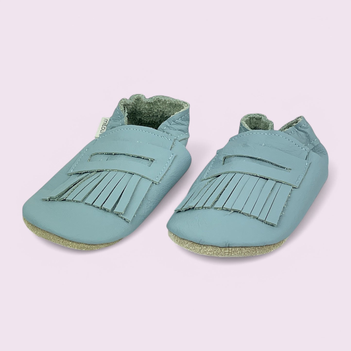 Lauflernschuhe Baby - Mokassins / Hellblau - 24/25