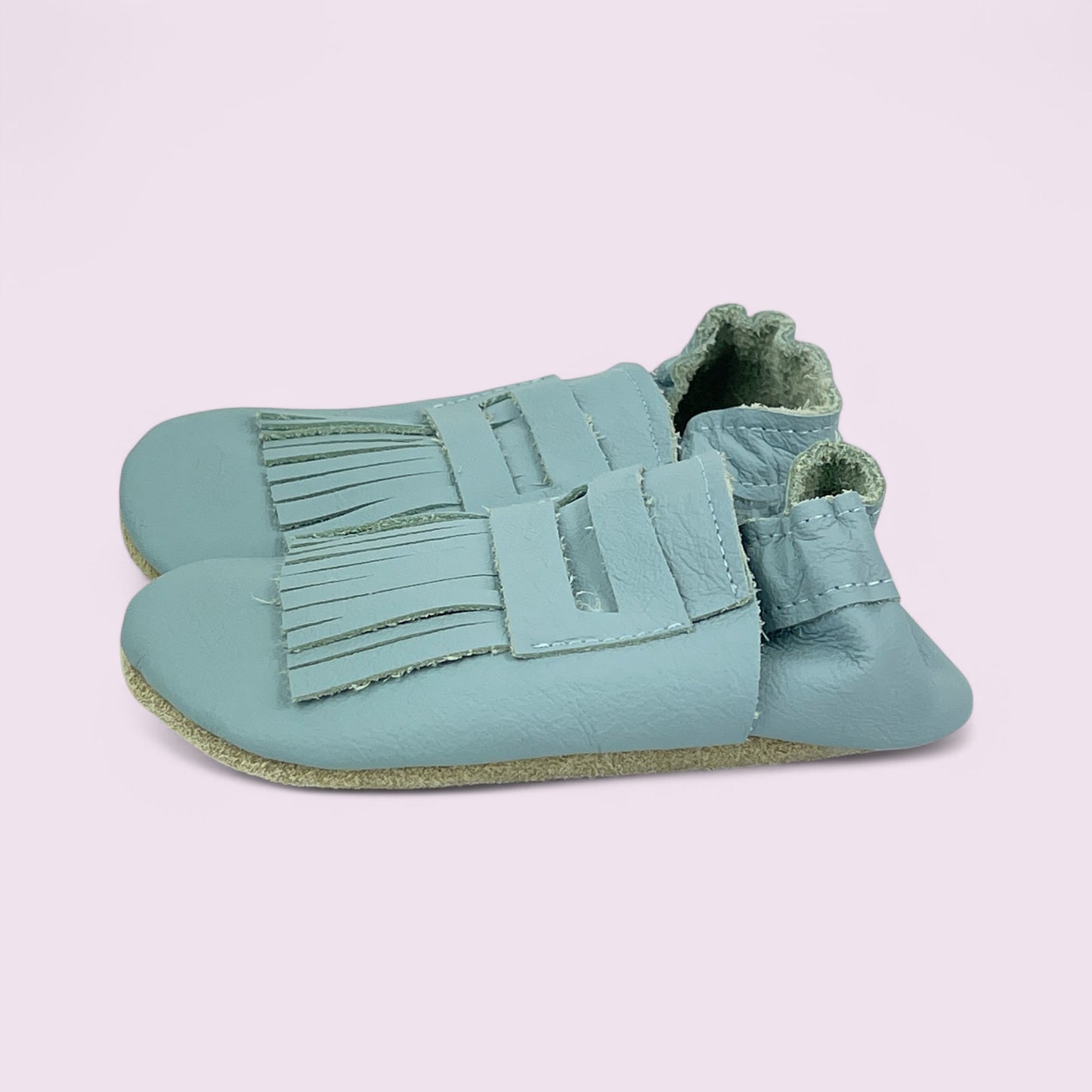 Lauflernschuhe Baby - Mokassins / Hellblau - 24/25