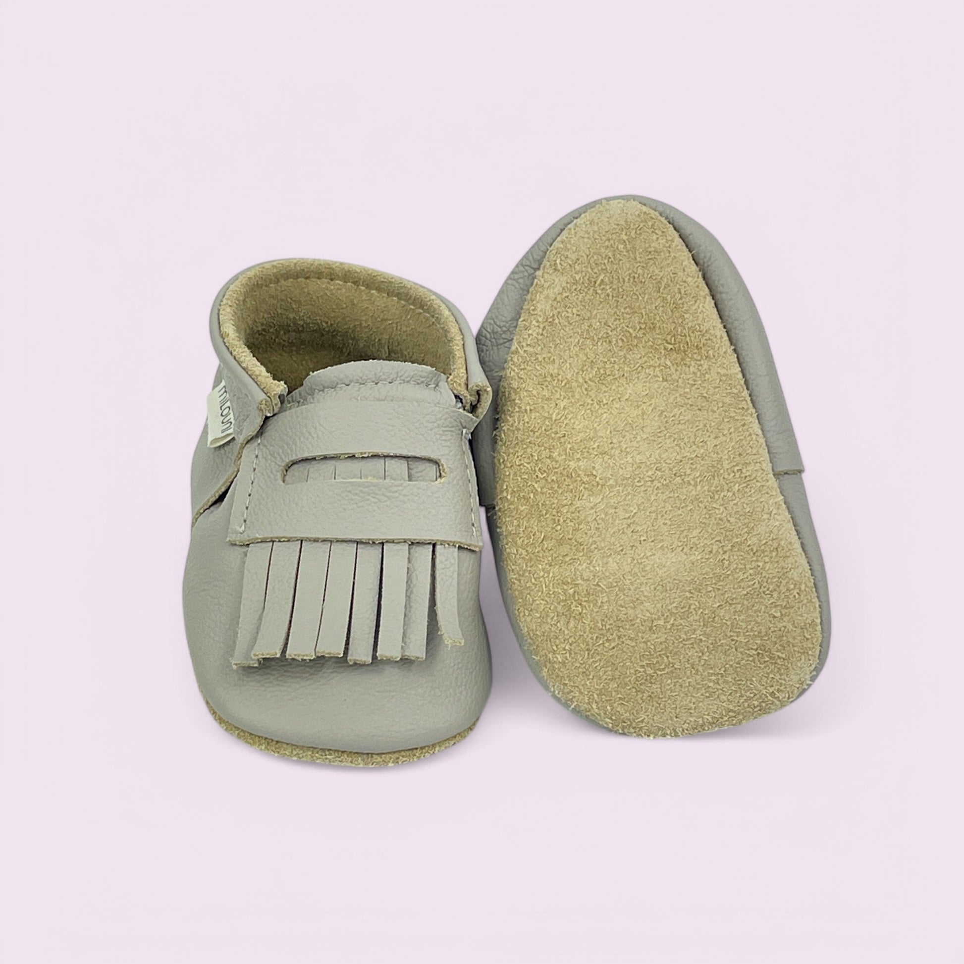Baby Krabbelschuhe aus Leder