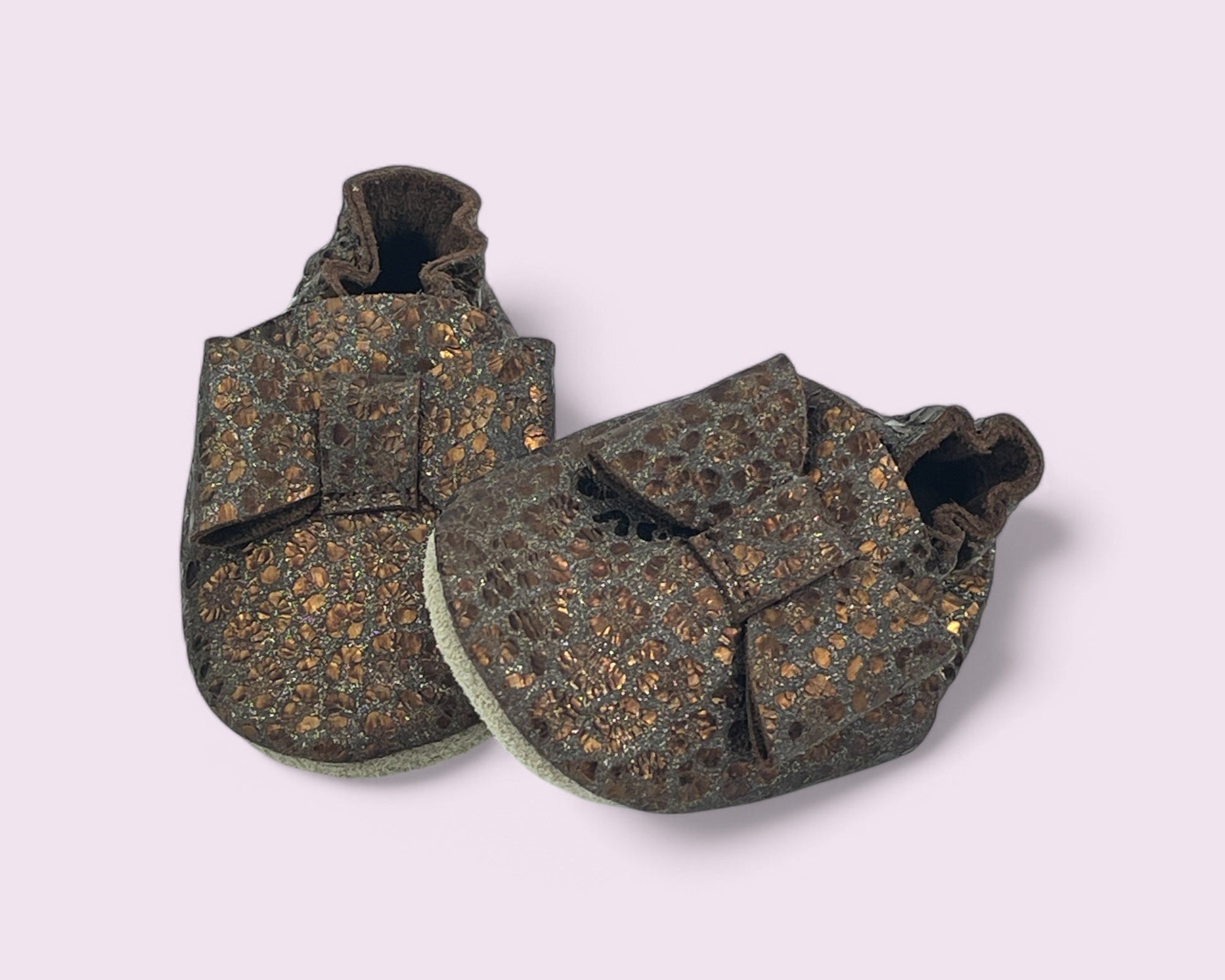 Baby Krabbelschuhe aus Leder