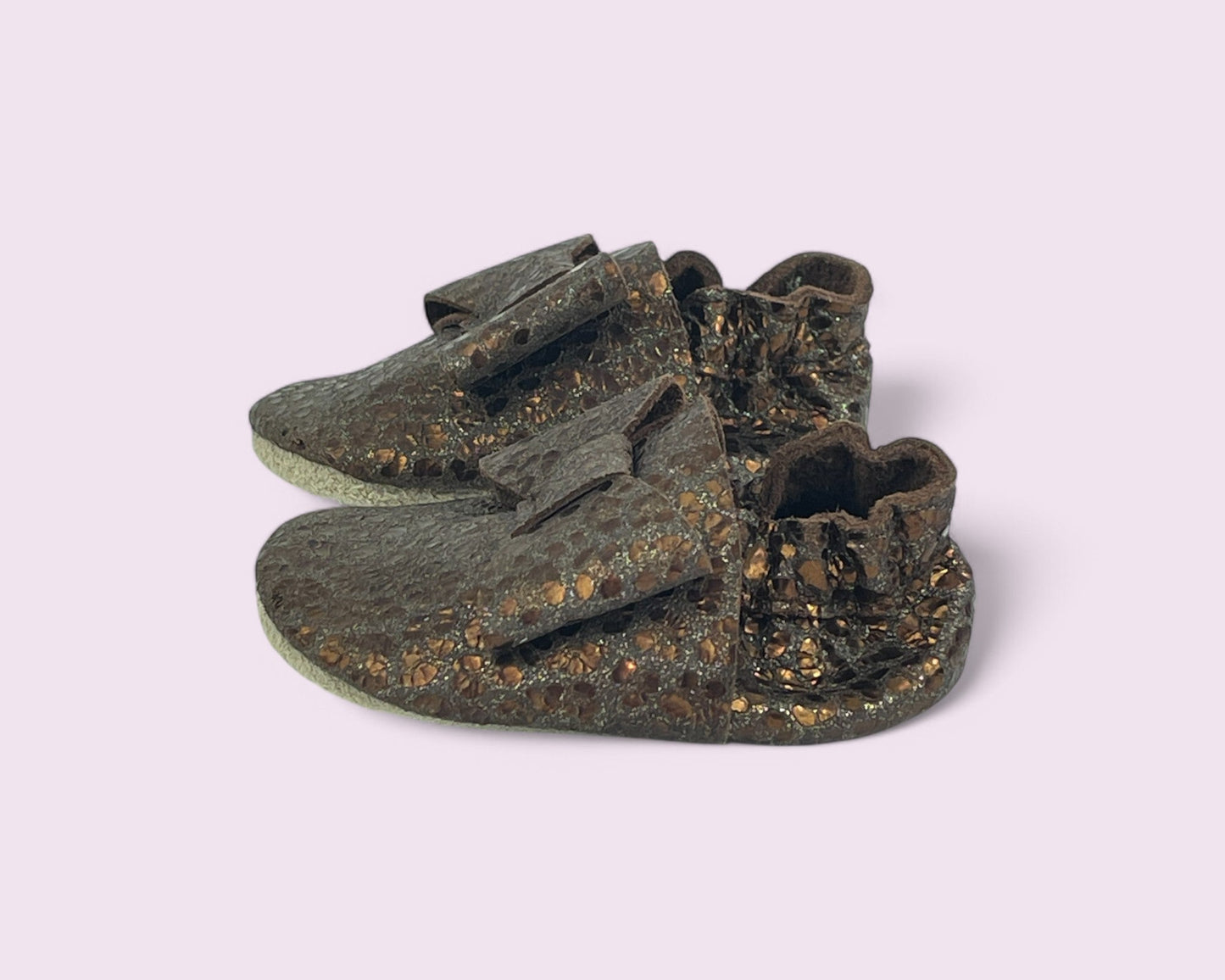 Baby Krabbelschuhe aus Leder