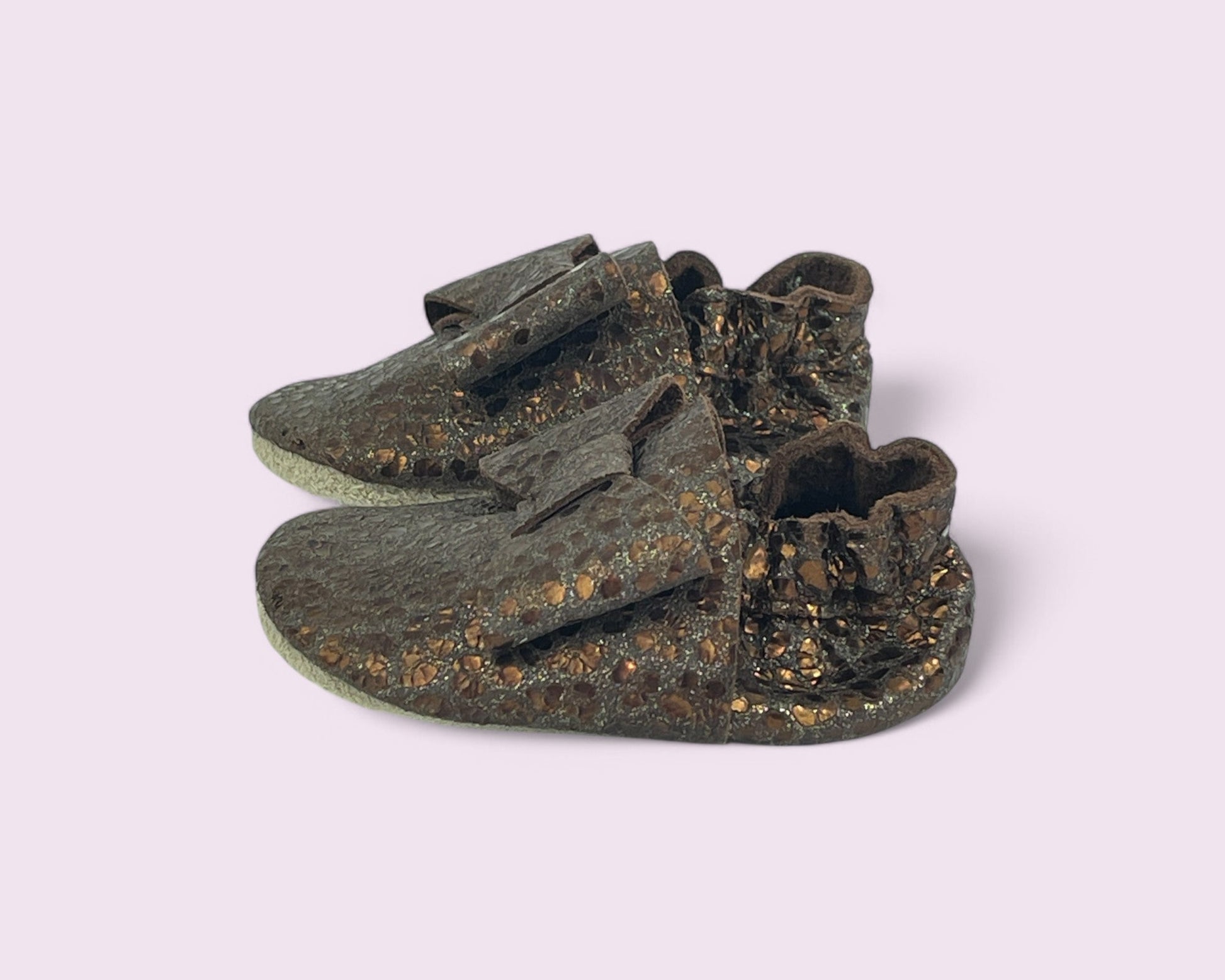 Baby Krabbelschuhe aus Leder