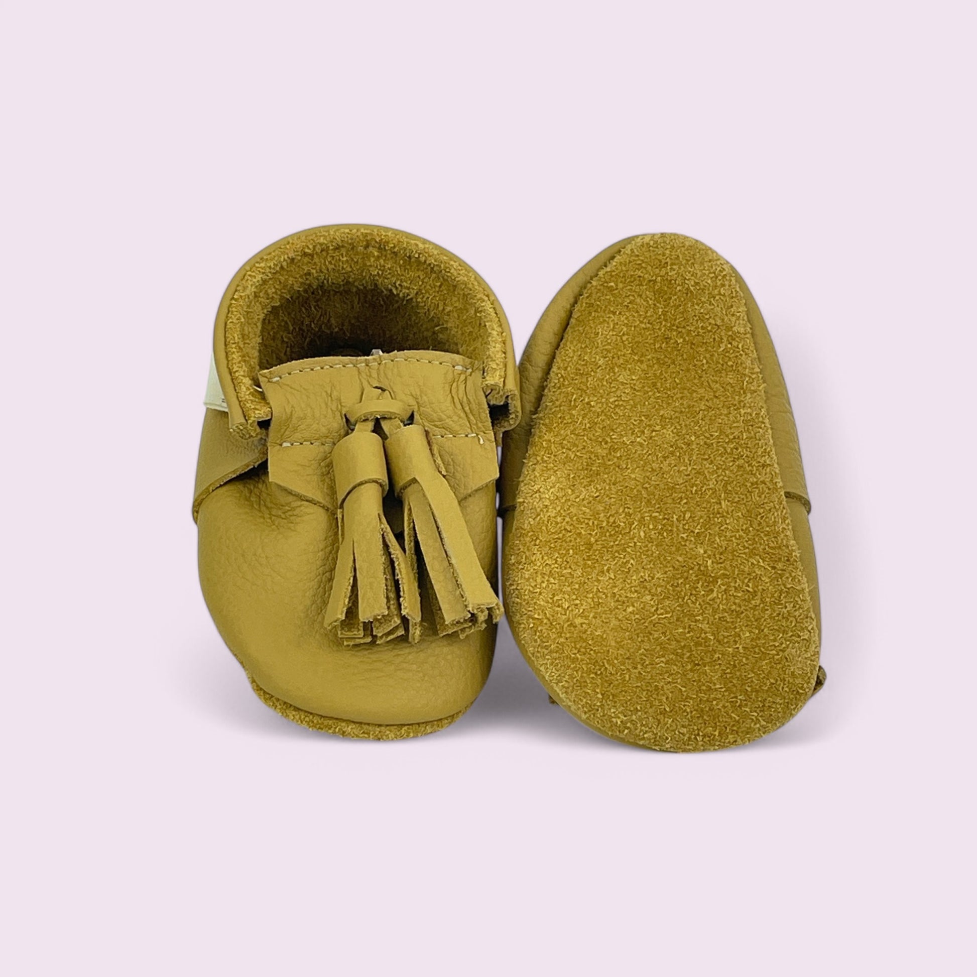 Baby Krabbelschuhe aus Leder