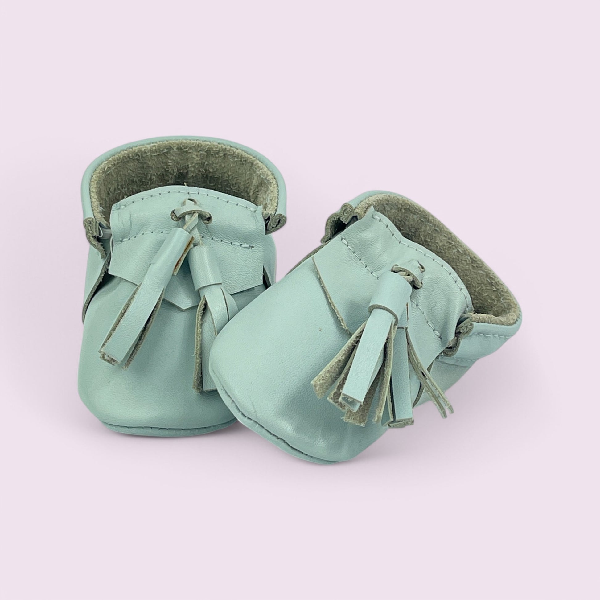 Baby Krabbelschuhe aus Leder
