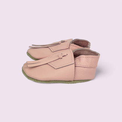 Krabbelschuhe Baby - Bänder / Rosa - 18/19