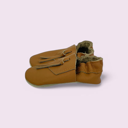 Baby Krabbelschuhe aus Leder
