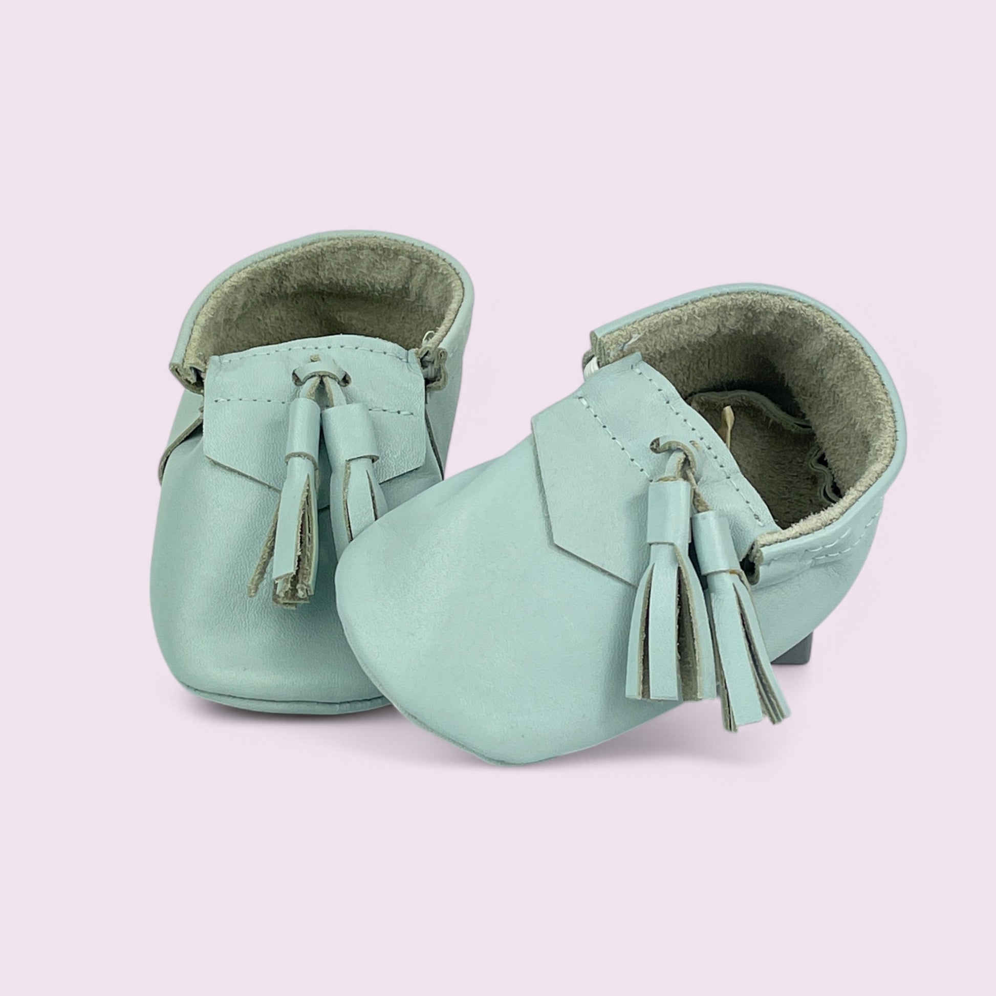 Baby Krabbelschuhe aus Leder