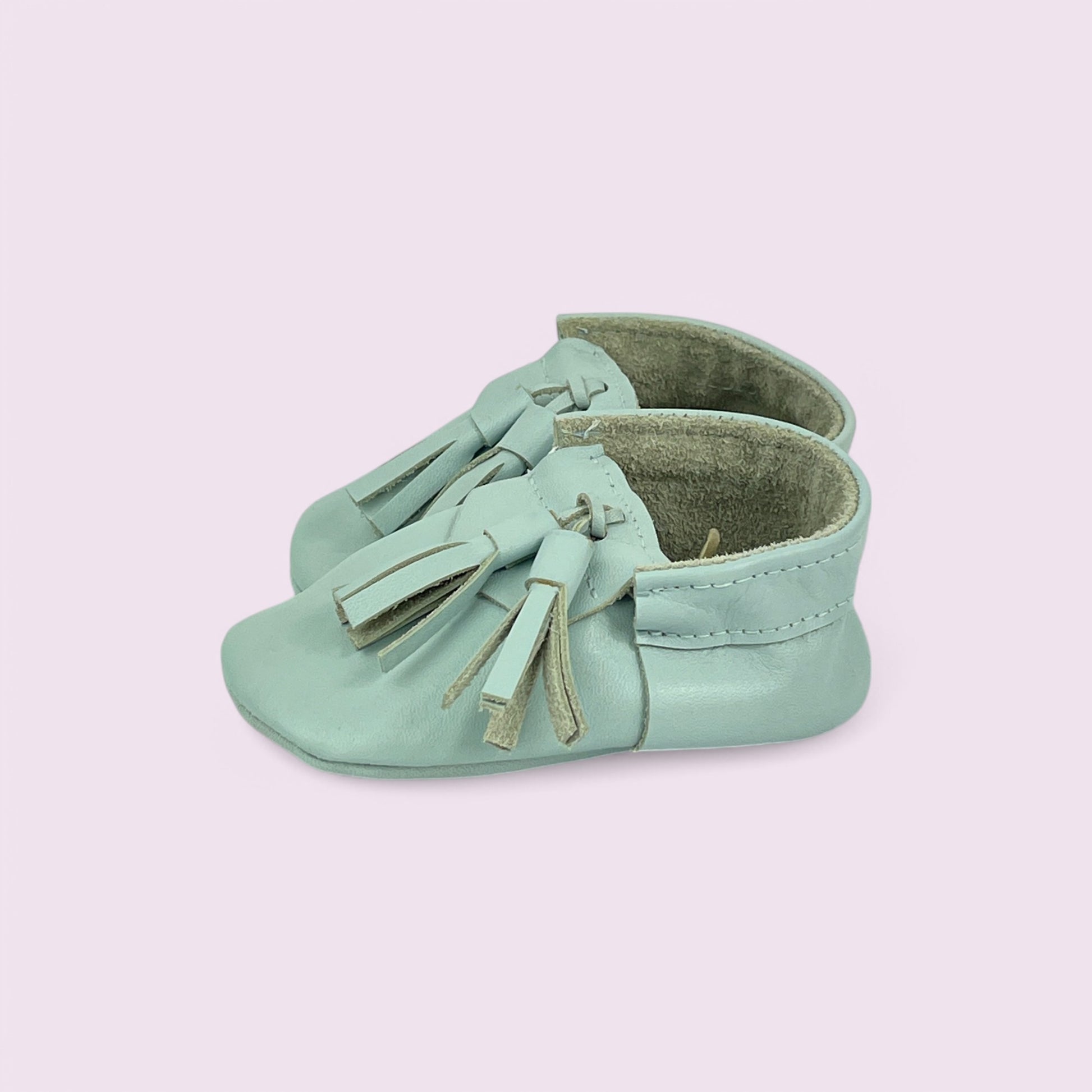 Baby Krabbelschuhe aus Leder