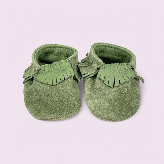 Baby Krabbelschuhe aus Leder