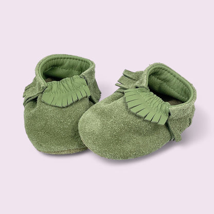 Baby Krabbelschuhe aus Leder