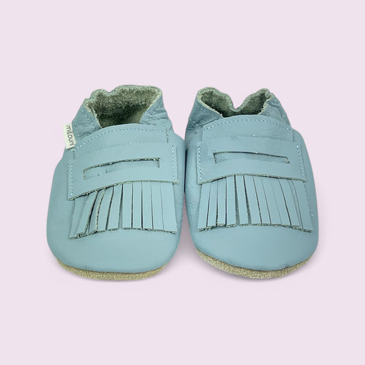Lauflernschuhe Baby - Mokassins / Hellblau - 24/25