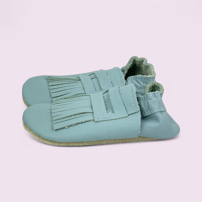 Lauflernschuhe Baby - Mokassins / Hellblau - 24/25